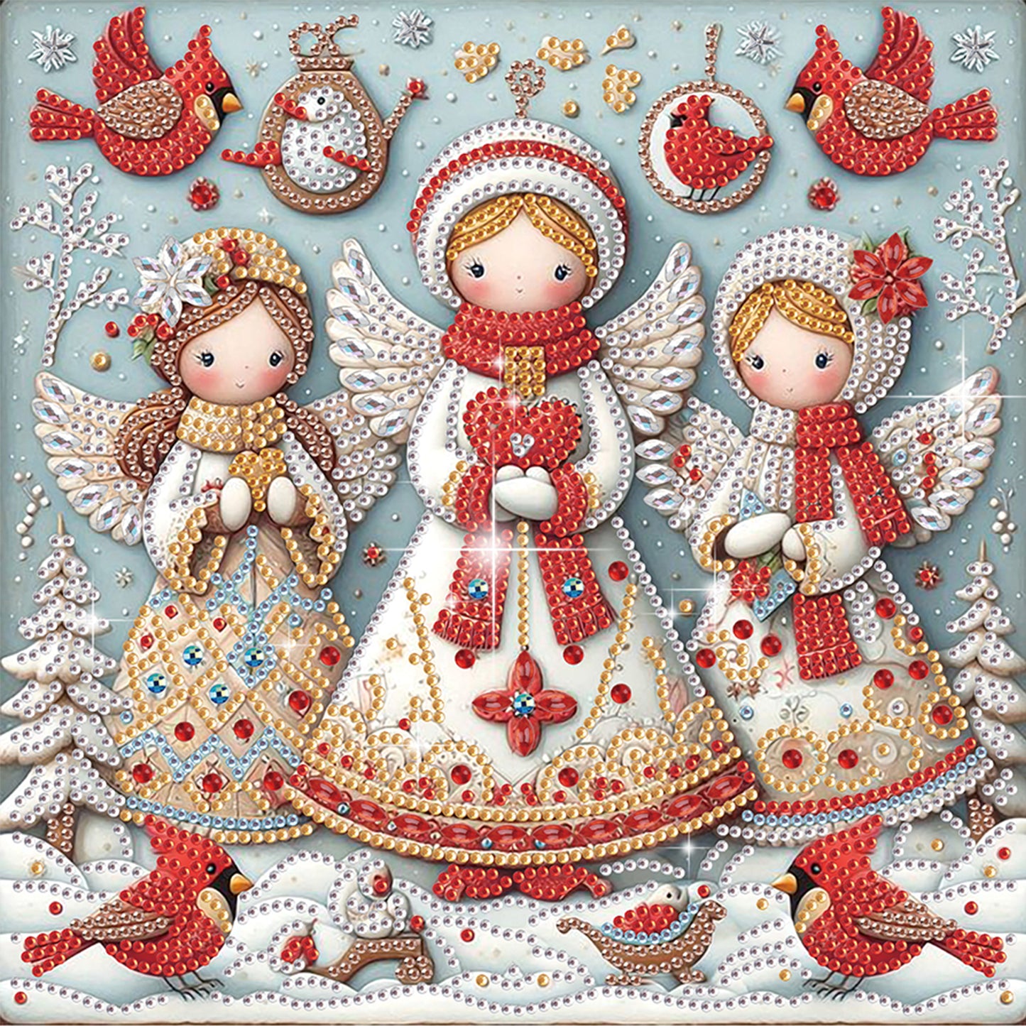 Christmas Angel - Special Shaped Drill Diamond Painting 30*30CM