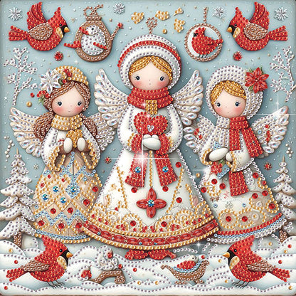 Christmas Angel - Special Shaped Drill Diamond Painting 30*30CM