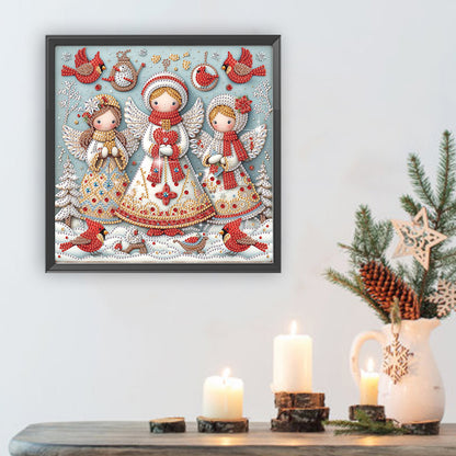 Christmas Angel - Special Shaped Drill Diamond Painting 30*30CM
