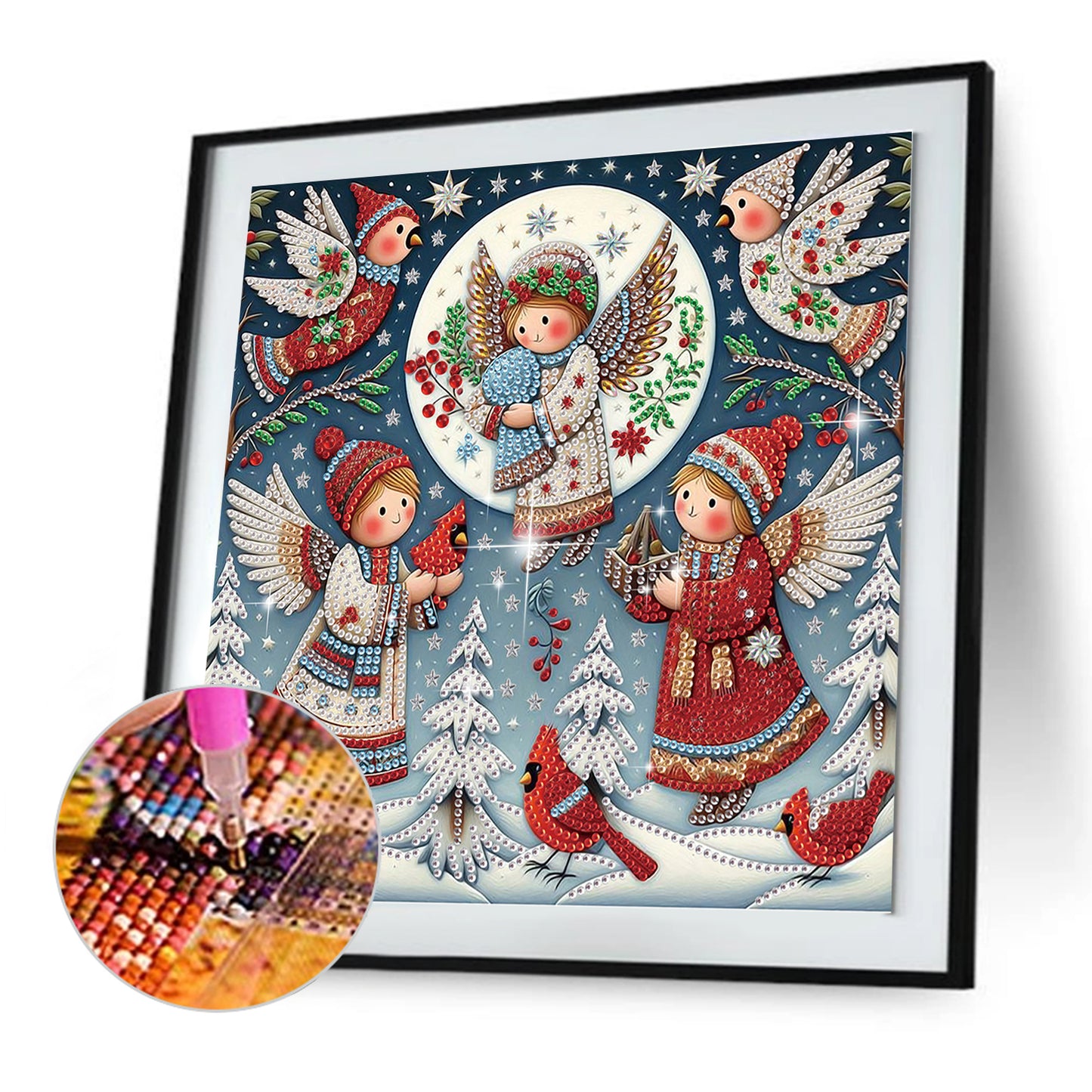 Christmas Angel - Special Shaped Drill Diamond Painting 30*30CM