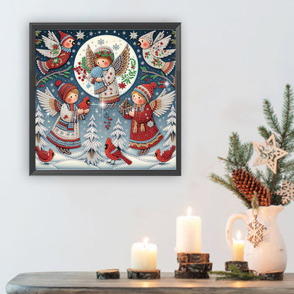 Christmas Angel - Special Shaped Drill Diamond Painting 30*30CM