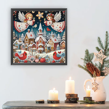 Christmas Angel - Special Shaped Drill Diamond Painting 30*30CM