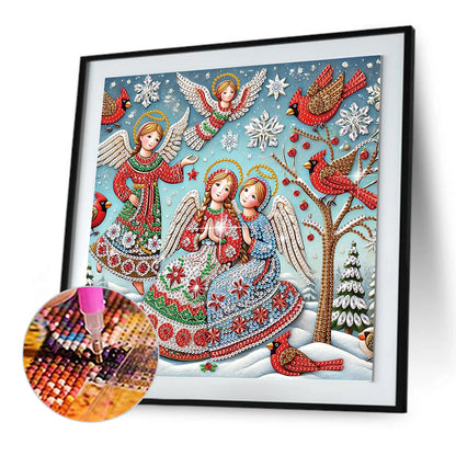 Christmas Angel - Special Shaped Drill Diamond Painting 30*30CM