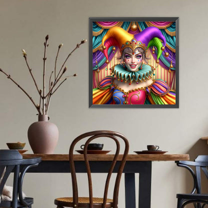 Circus Clown - Full Round Drill Diamond Painting 40*40CM