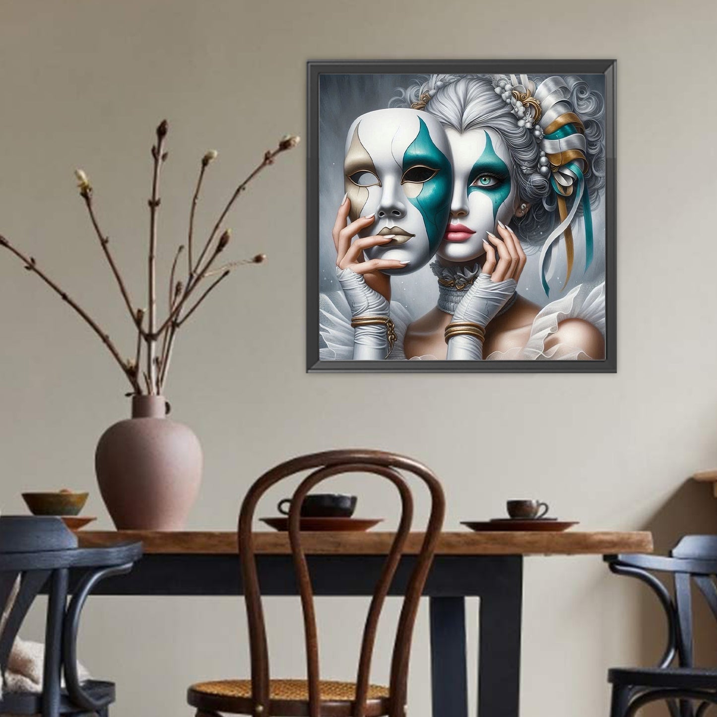 Clown - Full Round Drill Diamond Painting 40*40CM