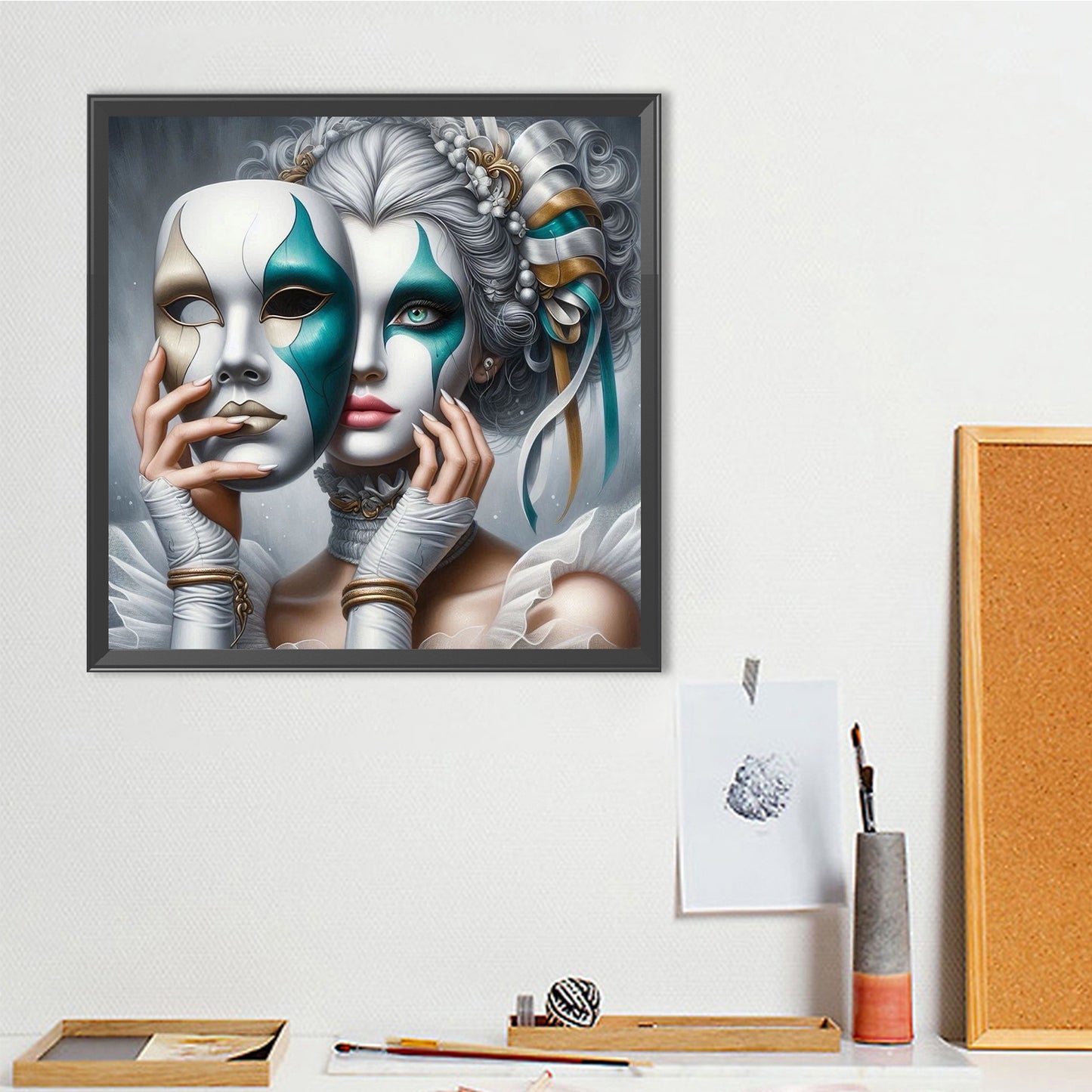 Clown - Full Round Drill Diamond Painting 40*40CM