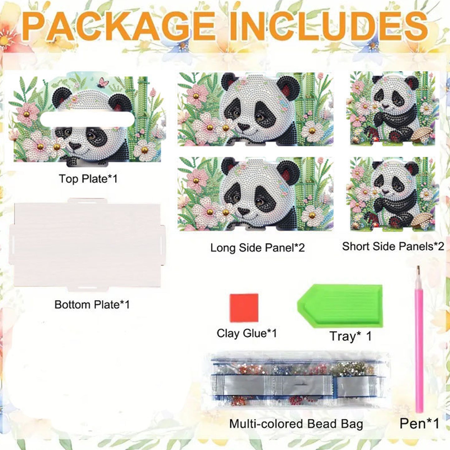 Wooden Diamond Painting Tissue Box for Home and Office Decoration (CZH003)