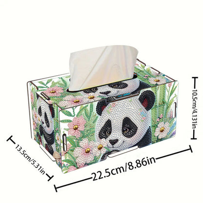 Wooden Diamond Painting Tissue Box for Home and Office Decoration (CZH003)