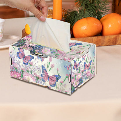 Wooden Diamond Painting Tissue Box for Home and Office Decoration (CZH007)