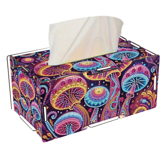 Wooden Diamond Painting Tissue Box for Home and Office Decoration (CZH008)