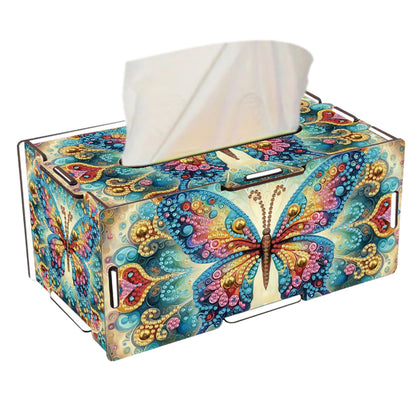 Wooden Diamond Painting Tissue Box for Home and Office Decoration (CZH012)