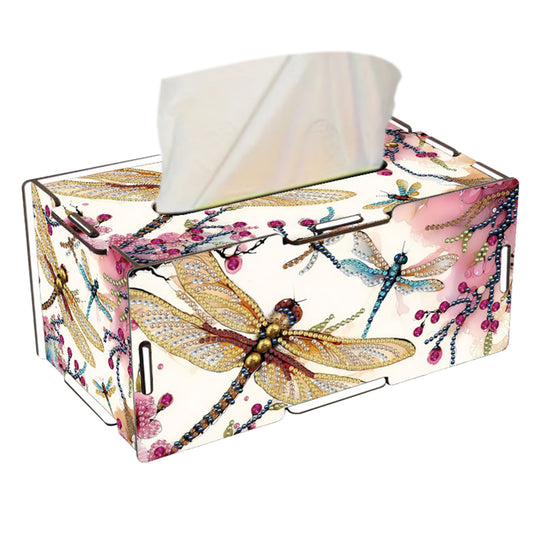 Wooden Diamond Painting Tissue Box for Home and Office Decoration (CZH013)