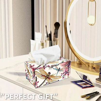Wooden Diamond Painting Tissue Box for Home and Office Decoration (CZH013)