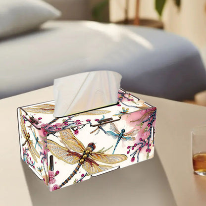Wooden Diamond Painting Tissue Box for Home and Office Decoration (CZH013)