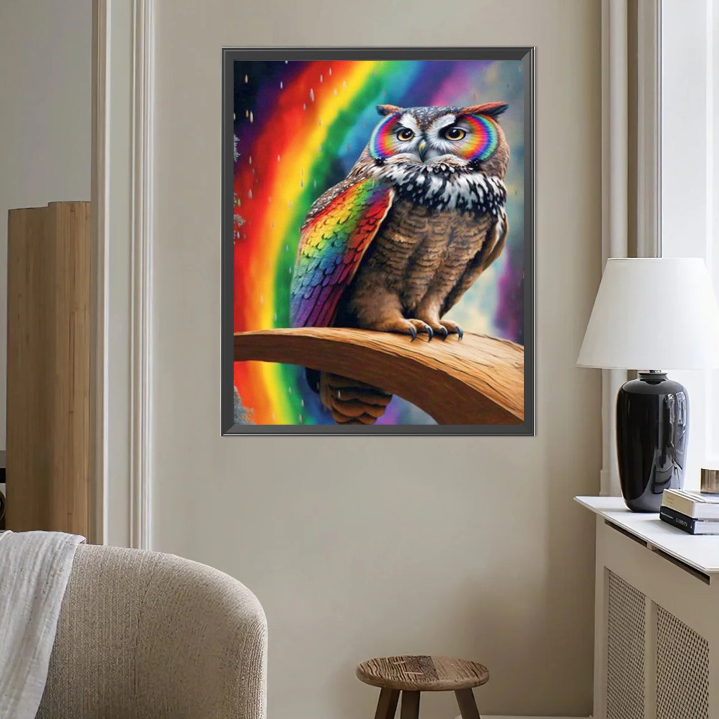 Owl - Partial AB Full Round Drill Diamond Painting 40*50CM
