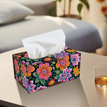 Wooden Diamond Painting Tissue Box for Home and Office Decoration (ZJH018)