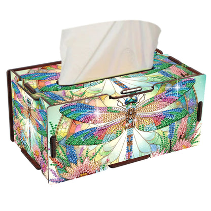 Wooden Diamond Painting Tissue Box for Home and Office Decoration (ZJH038)