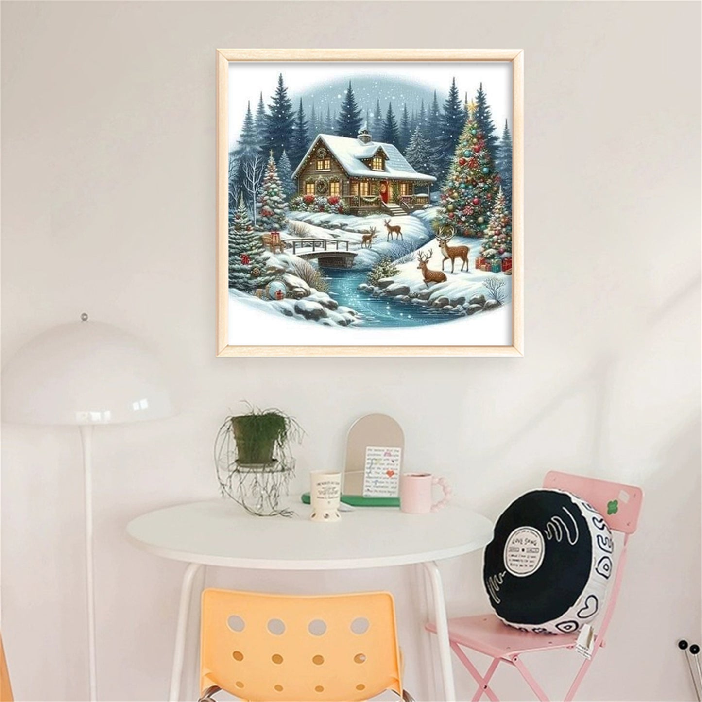 Christmas Cottage - 11CT Stamped Cross Stitch 40*40CM
