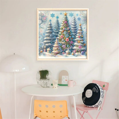 Christmas Tree - 11CT Stamped Cross Stitch 40*40CM