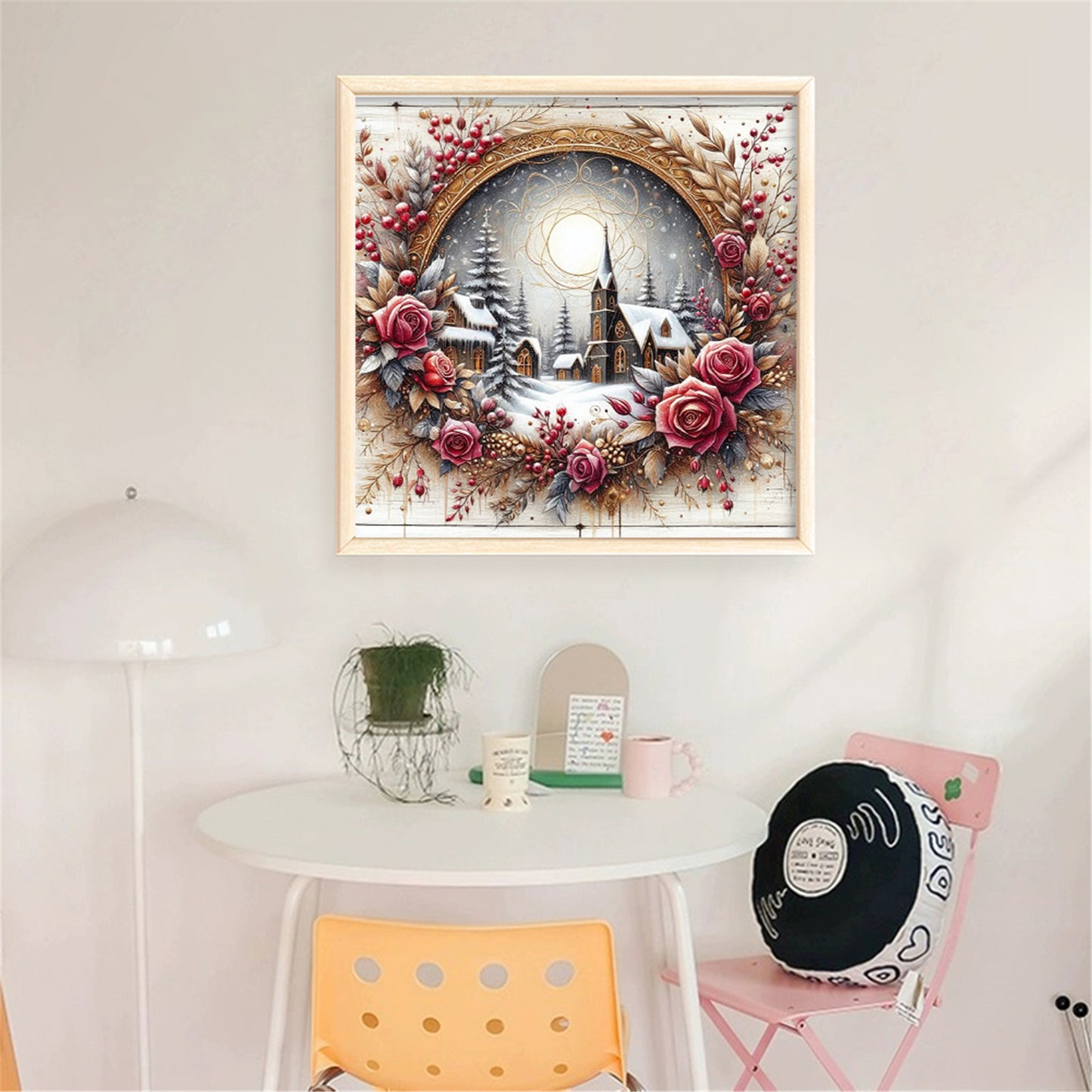 Christmas Cottage - 11CT Stamped Cross Stitch 40*40CM