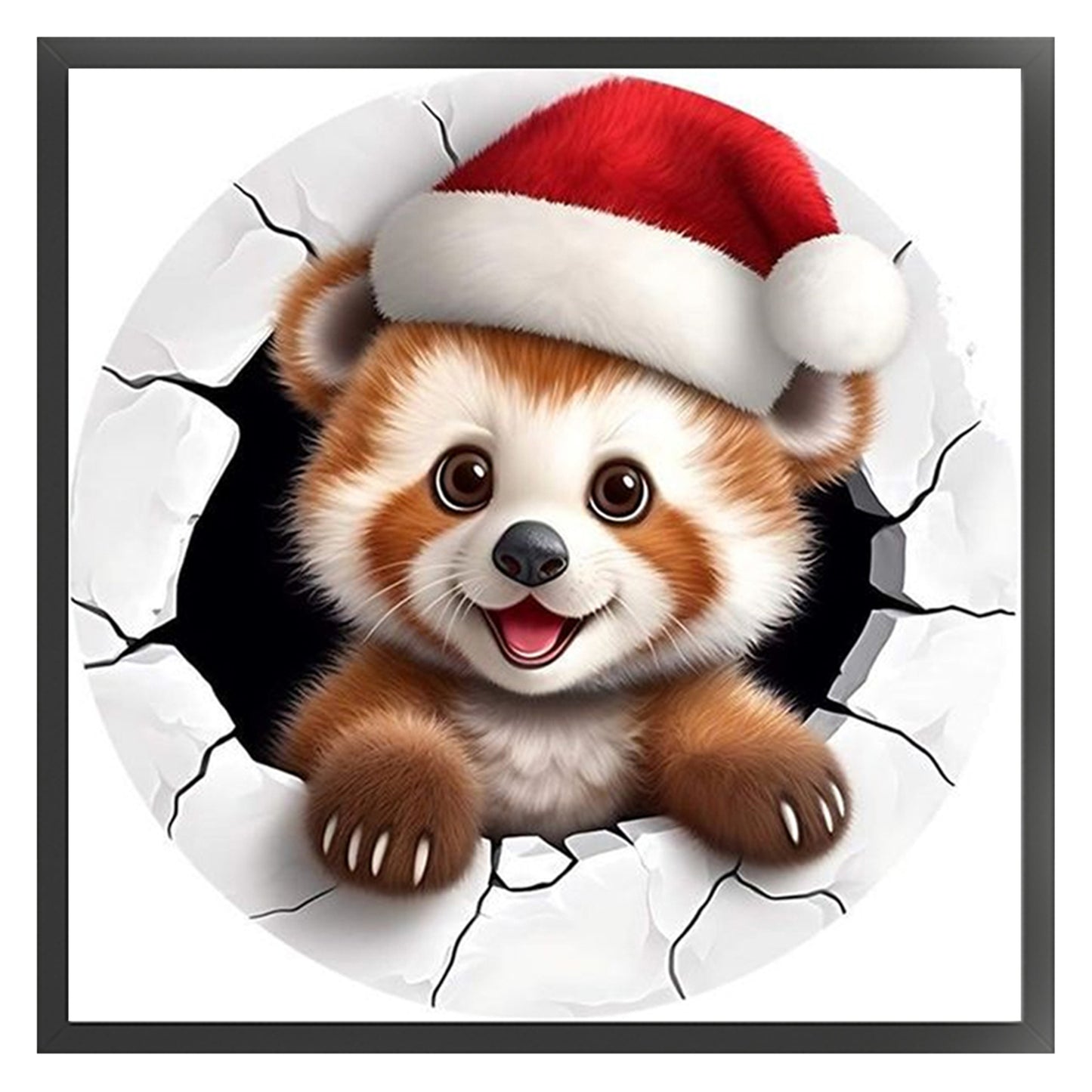 Winter Brown Bear - 11CT Stamped Cross Stitch 40*40CM