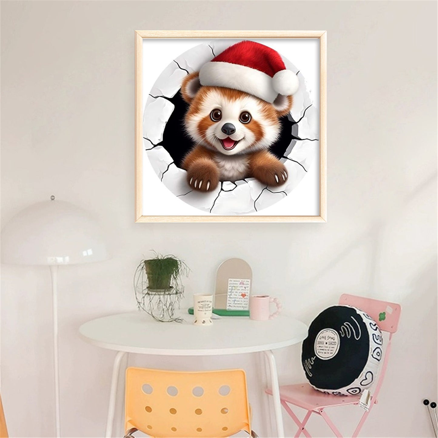 Winter Brown Bear - 11CT Stamped Cross Stitch 40*40CM