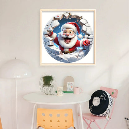 Winter Santa Claus - 11CT Stamped Cross Stitch 40*40CM
