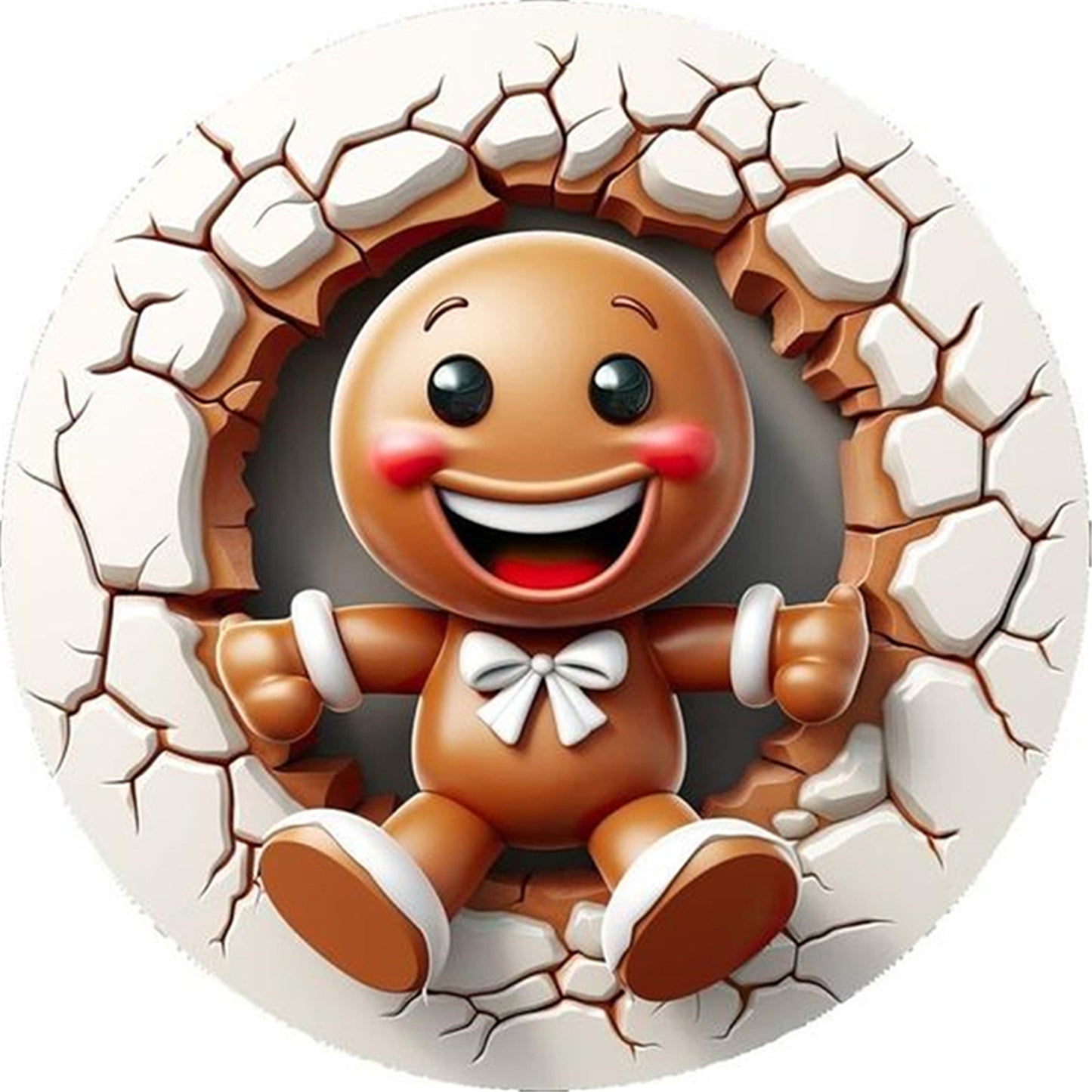 Winter Cookie Man - 11CT Stamped Cross Stitch 40*40CM