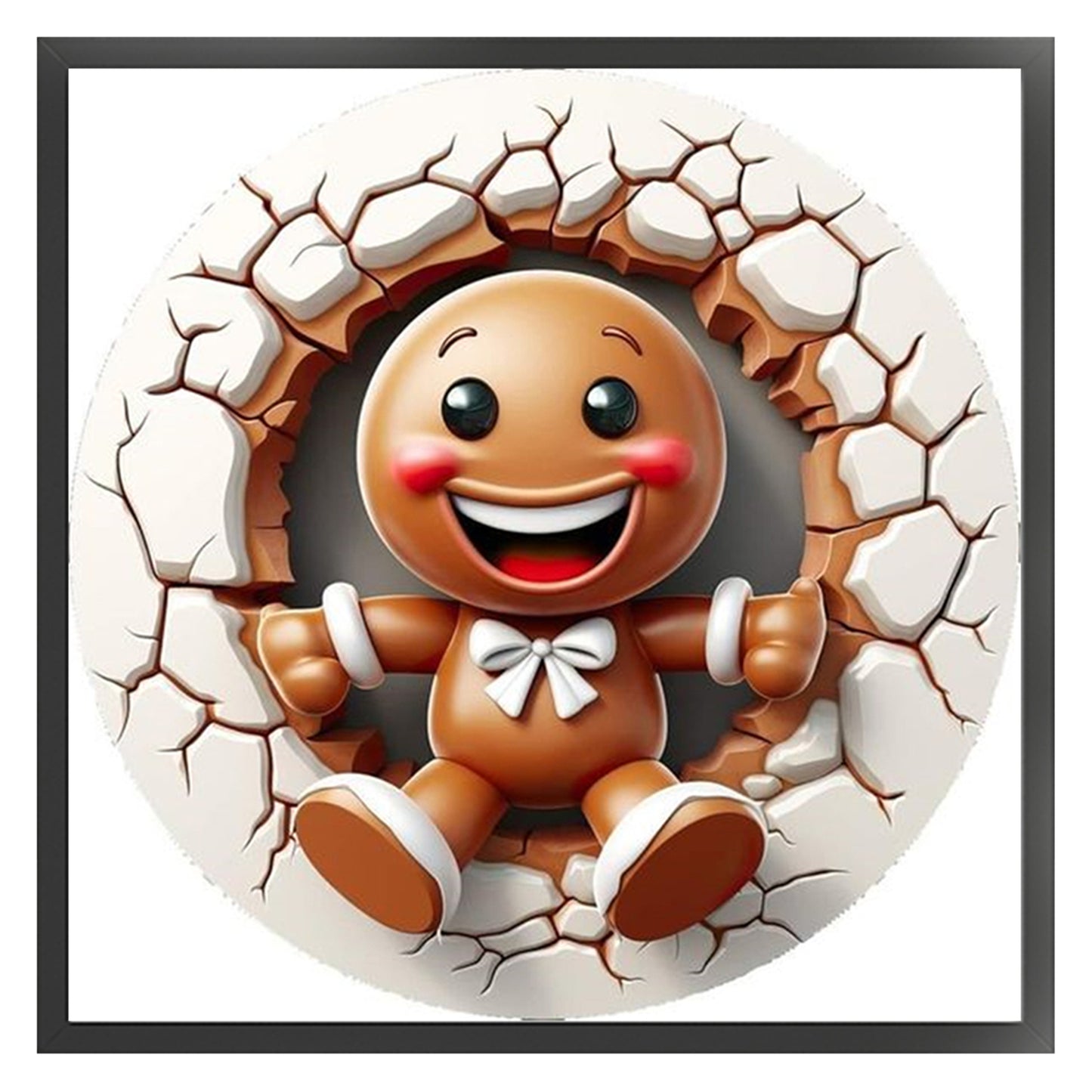 Winter Cookie Man - 11CT Stamped Cross Stitch 40*40CM