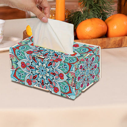 Mandala DIY Diamond Art Paper Towel Holder for Home and Office Decoration