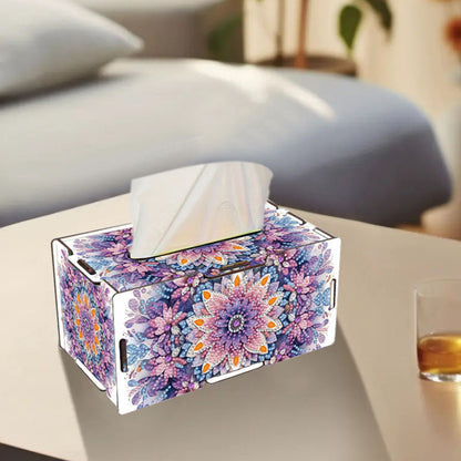 Mandala DIY Diamond Art Paper Towel Holder for Home and Office Decoration