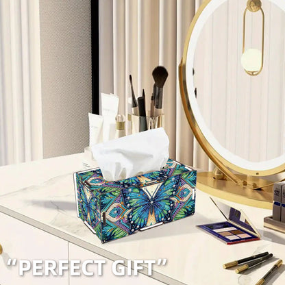 Butterfly DIY Diamond Art Paper Towel Holder for Home and Office Decoration
