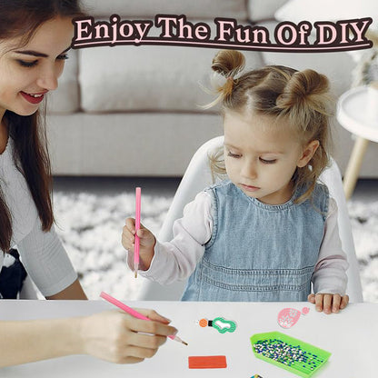 12 Pairs Geometry Diamond Painting Earrings DIY Diamond Art Earrings for Adults