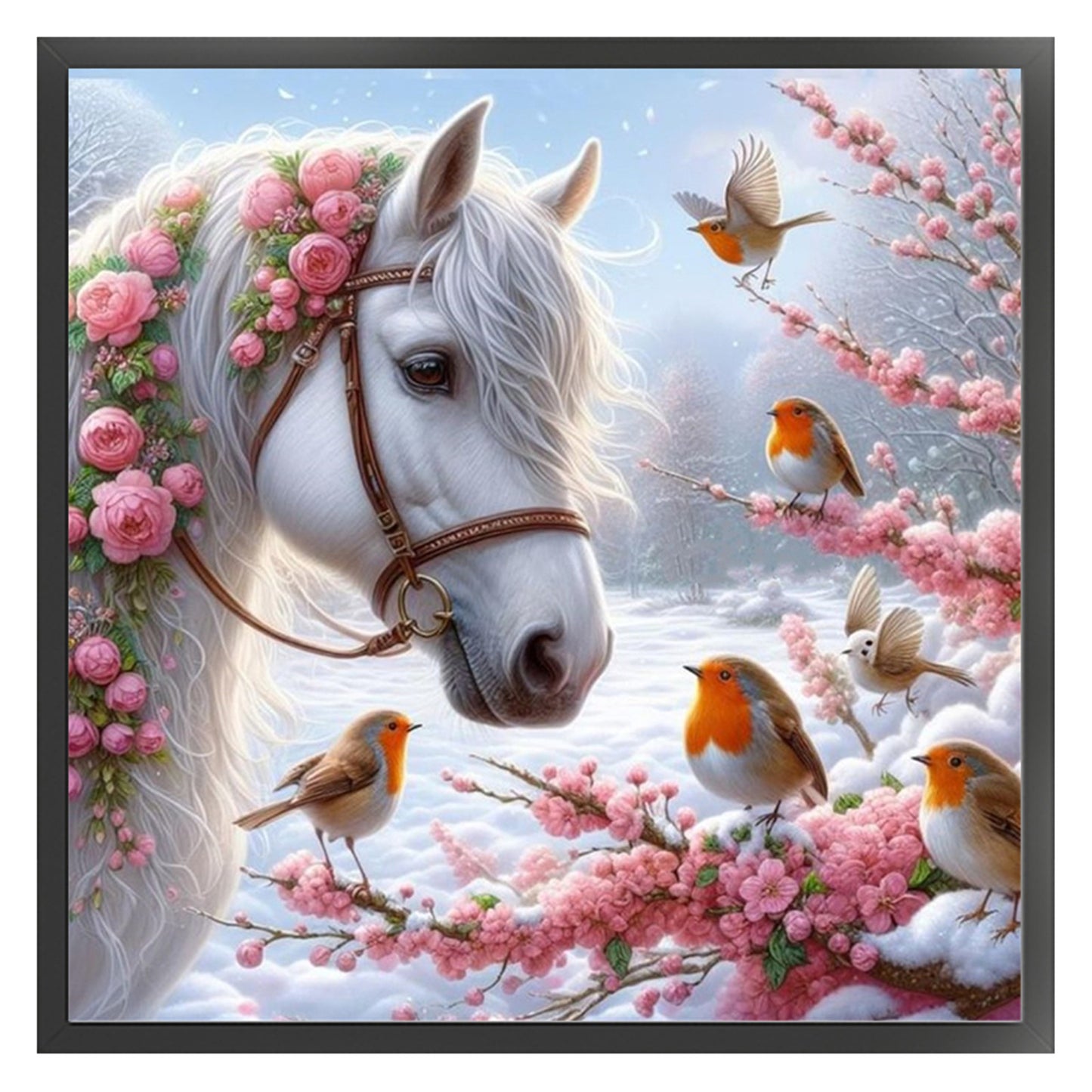 Horse - 11CT Stamped Cross Stitch 40*40CM