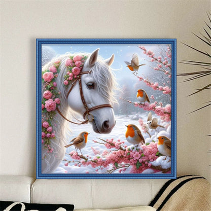 Horse - 11CT Stamped Cross Stitch 40*40CM