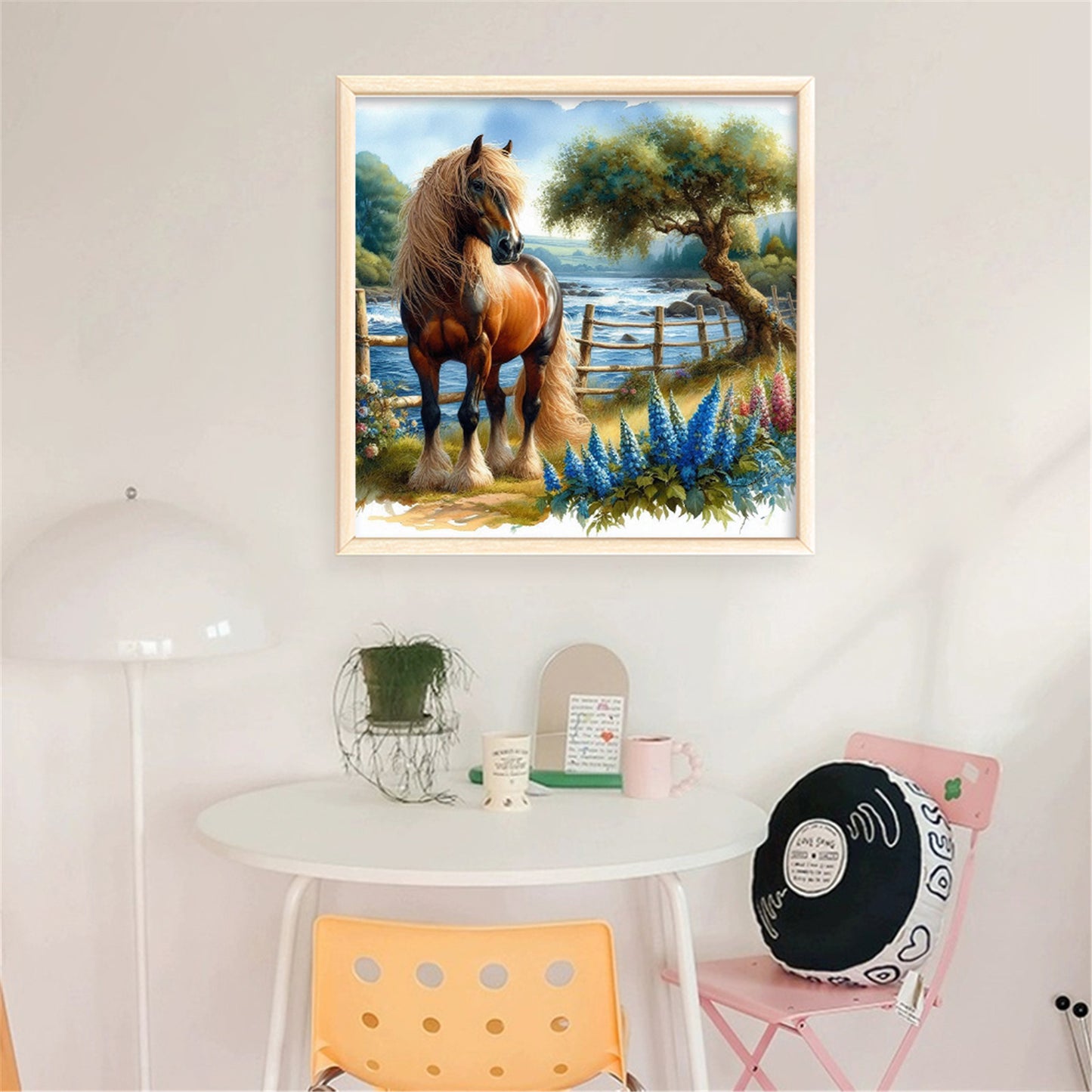 Horse - 11CT Stamped Cross Stitch 40*40CM