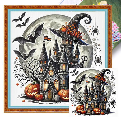 Magic Cottage - 11CT Stamped Cross Stitch 40*40CM