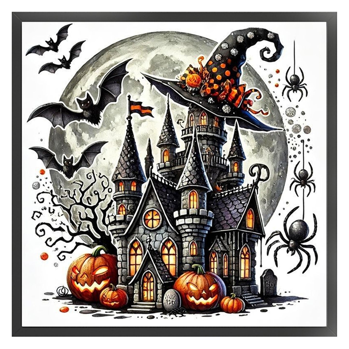 Magic Cottage - 11CT Stamped Cross Stitch 40*40CM