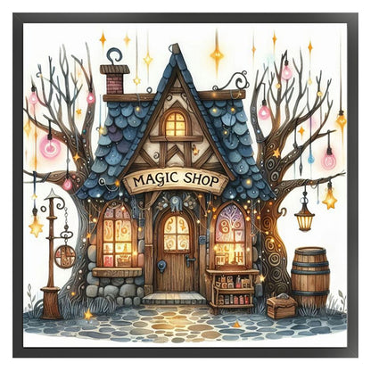 Magic Cottage - 11CT Stamped Cross Stitch 40*40CM