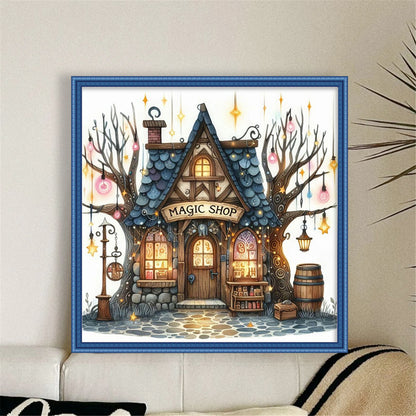 Magic Cottage - 11CT Stamped Cross Stitch 40*40CM