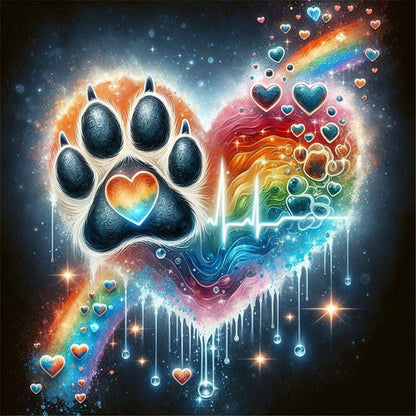 Cat'S Paw - 11CT Stamped Cross Stitch 40*40CM