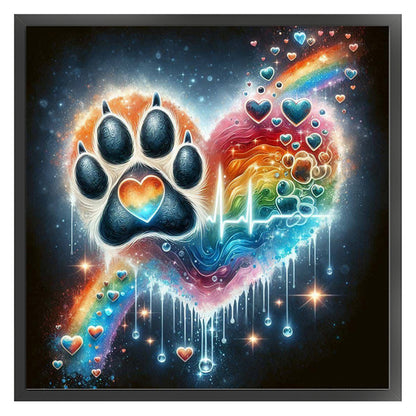 Cat'S Paw - 11CT Stamped Cross Stitch 40*40CM