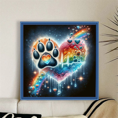 Cat'S Paw - 11CT Stamped Cross Stitch 40*40CM