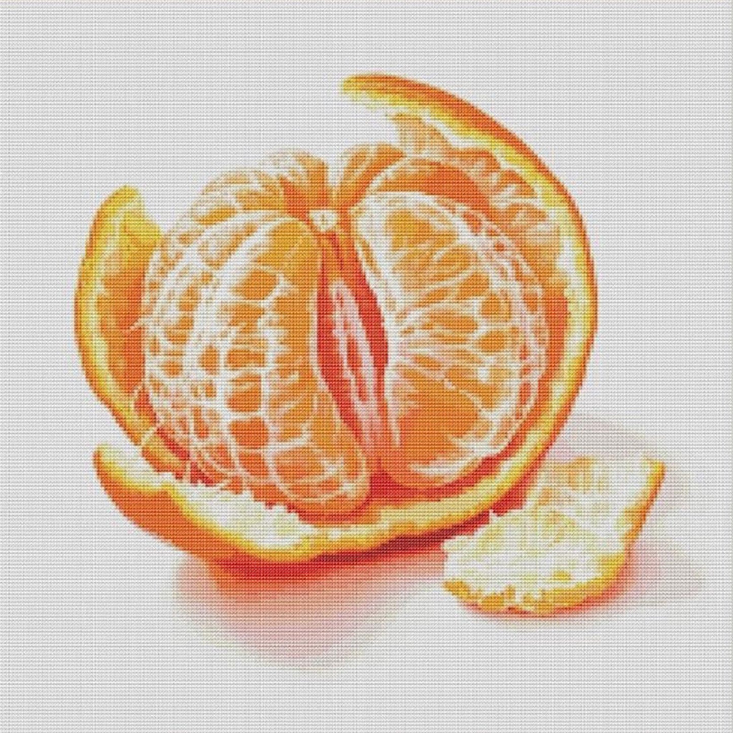 The Great Fortune Series: The Big Orange - 14CT Stamped Cross Stitch 50*50CM (Egyptian cotton)(Fairy Brand)