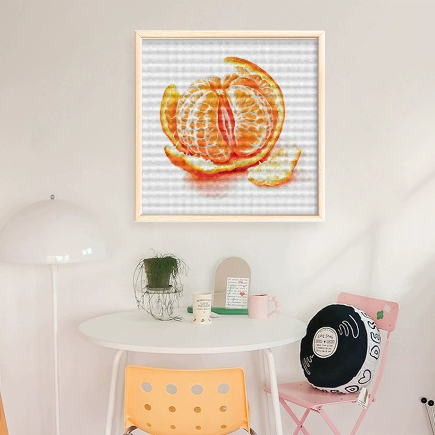 The Great Fortune Series: The Big Orange - 14CT Stamped Cross Stitch 50*50CM (Egyptian cotton)(Fairy Brand)