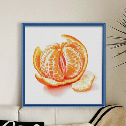 The Great Fortune Series: The Big Orange - 14CT Stamped Cross Stitch 50*50CM (Egyptian cotton)(Fairy Brand)