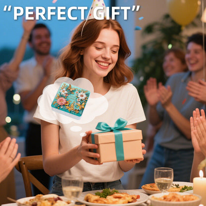 DIY Diamond Painting Storage Box Flower Butterfly Clear Organizer for Small Item