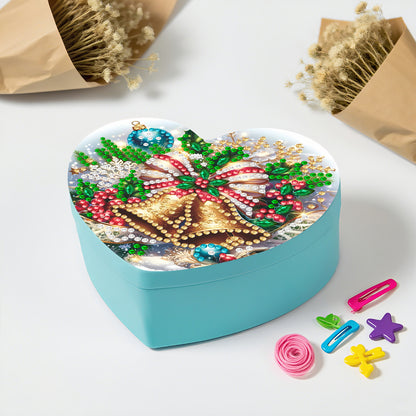 Bell DIY Diamond Painting Heart-Shaped Jewelry Box Decorative Storage Case