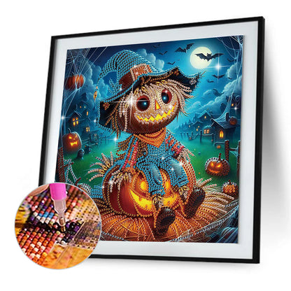 Halloween Scarecrow - Special Shaped Drill Diamond Painting 30*30CM