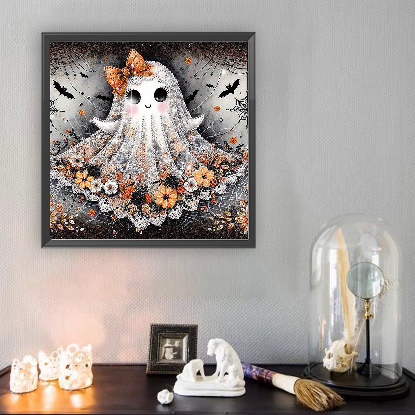 Halloween Ghost - Special Shaped Drill Diamond Painting 30*30CM